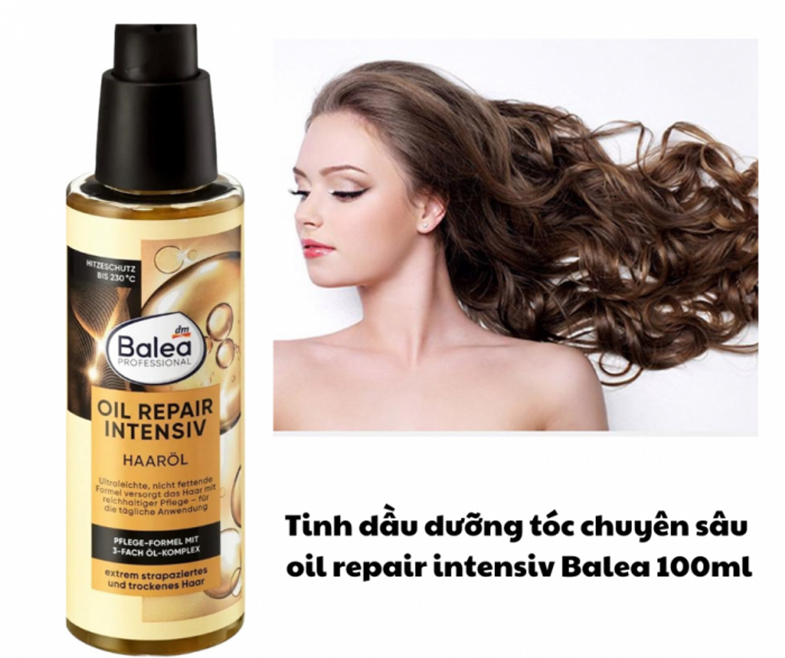 Tinh dầu dưỡng tóc oil repair intensiv Balea 100ml [Mẫu mới] 1